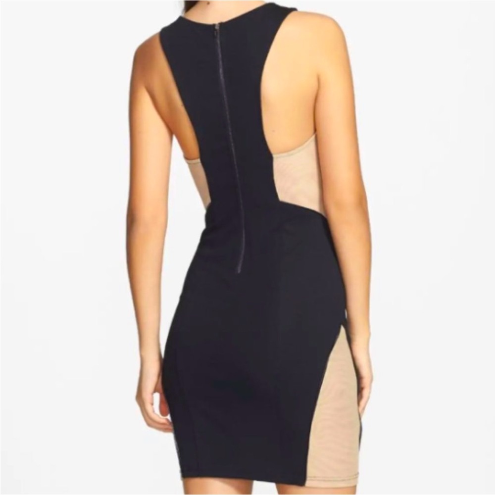 ASTR Mesh Panel Bodycon Dress